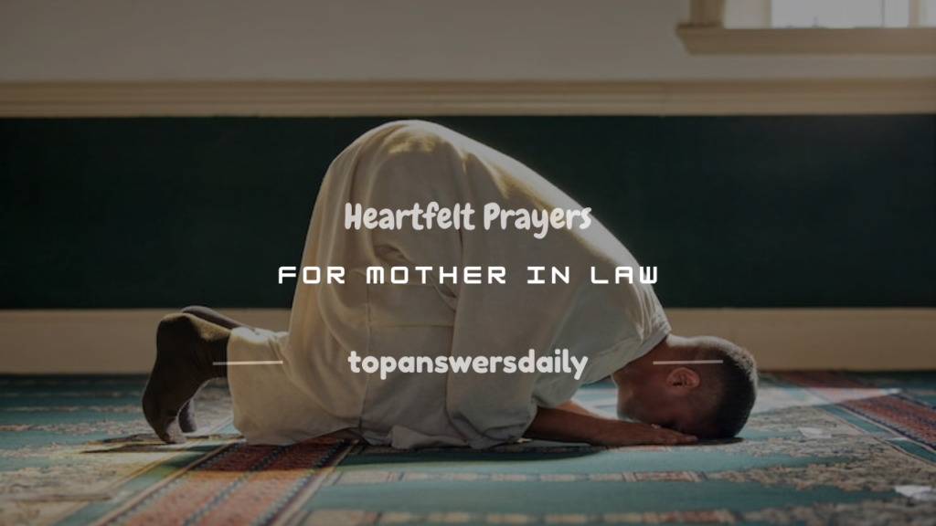 prayer for my mother in law