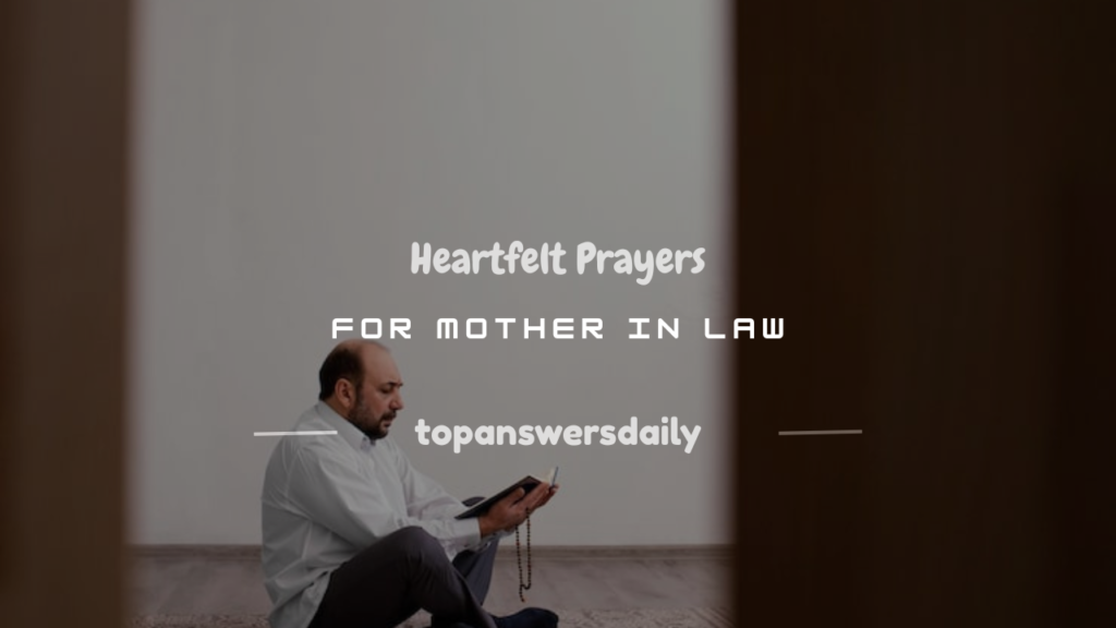 prayer for my mother in law