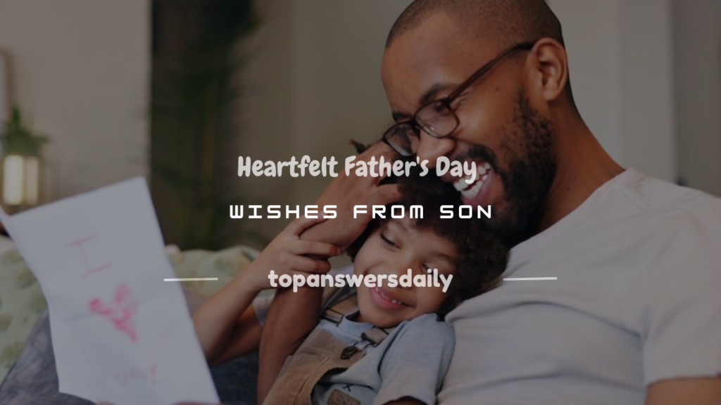 father's day wishes from son